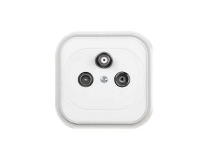 ECO Gniazdo antenowe RTV-SAT końcowe GAPS-C/K białe