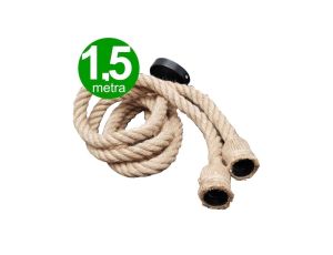 Lampa Oprawa wisząca sznur jutowy konopny 1,5m 50W 2xE27 249884