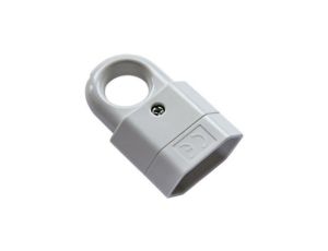 Gniazdko gniazdo PRZENOŚNE PŁASKIE z uchwytem 2.5A 250V BIAŁE GN-11