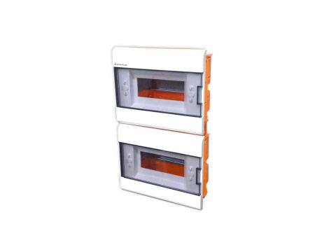 Rozdzielnica podtynkowa 2x8 IP40 dymna SRp-2x8 (N+PE) 2.6