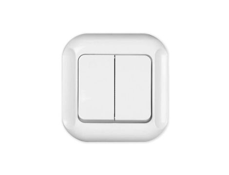 TOPAZ Łącznik podwójny podtynkowy biały WP-2Tb