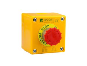 Kaseta sterownicza K1 z przyciskiem STOP i blokadą SP22K1/05-1