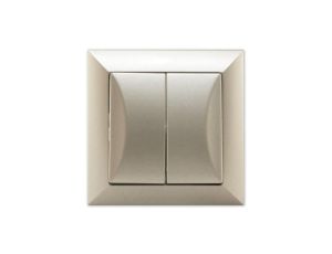 OPAL Wyłącznik łącznik żaluzjowy zwierny satyna WP-10Z Op PI