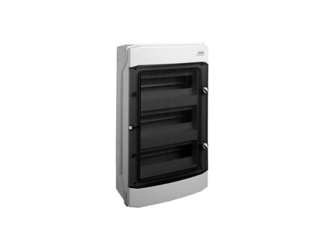 Rozdzielnica modułowa 3x12 natynkowa IP65 drzwi przeźroczyste PHS