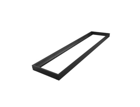 Rama montażowa do panelu LED 1200x300 zatrzaskowa aluminium czarna EC79999