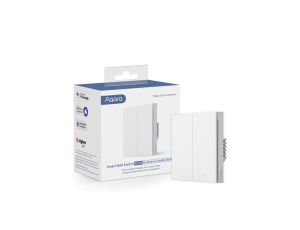 Przełącznik bez Neutral, Zigbee 3.0, EU, WS-EUK02 Aqara Wall Double Switch H1