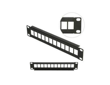 Patchpanel Modularny, 12 portów Extralink 12 Portów 10