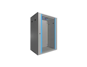 Szafa rack montowana na ścianie Extralink 18U 600x450 Szara