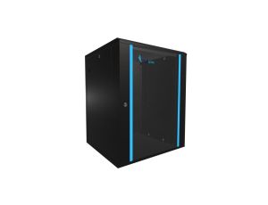 Szafa rack montowana na ścianie Extralink 15U 600x600 Czarna