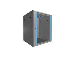 Szafa rack montowana na ścianie Extralink 15U 600x600 Szara