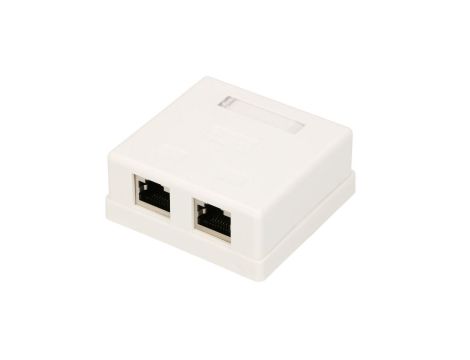 Gniazdo natynkowe 2x RJ45 KAT5E STP Extralink