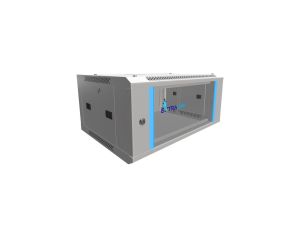 Szafa rack montowana na ścianie Extralink 4U 600x450 Szara