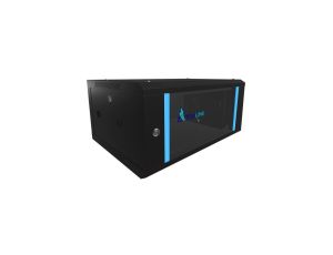Szafa rack montowana na ścianie Extralink 4U 600x450 Czarna