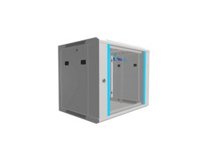 Szafa rack montowana na ścianie Extralink 9U 600x450 Szara