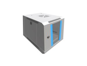 Szafa rack montowana na ścianie Extralink 6U 10 Szara