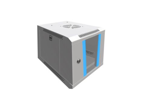 Szafa rack montowana na ścianie Extralink 6U 10 Szara