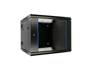 Szafa rack montowana na ścianie, dwusekcyjna Extralink 6U 600x600 AZH Czarna