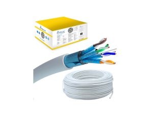 Kabel sieciowy skrętka 500M LSZH Extralink CAT6A FTP (F/FTP) V2 Wewnętrzny