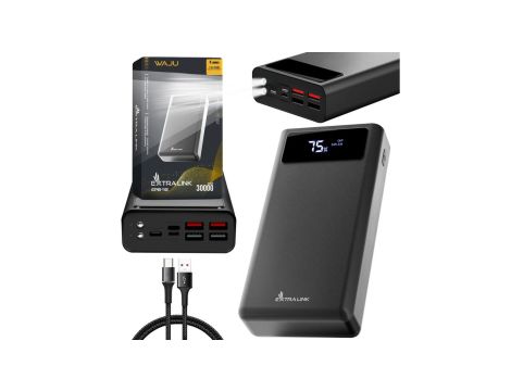 Powerbank Power bank, USB-C Extralink EPB-112 30000mAh Czarny