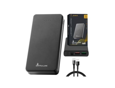 Powerbank Power bank, USB-C Extralink EPB-078B 10000mAh Czarny