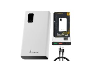 Powerbank Power bank, Fast Charging, USB-C Extralink EPB-067W 10000mAh Biały