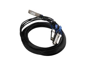 QSFP28 to 4x SFP28 break-out cable 1x QSFP28 to 4x SFP28, 3m MikroTik XQ+BC0003-XS+