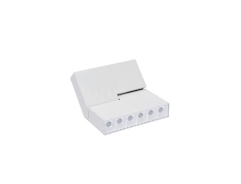 Nowoczesny reflektorek magnetyczny LUNAR biały wbudowany LED 3000K LP-562-MAG-WH Light Prestige