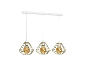 Lampa wisząca LUPO WHITE/GOLD 3xE27 MLP6267 Milagro
