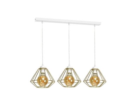Lampa wisząca LUPO WHITE/GOLD 3xE27 MLP6267 Milagro