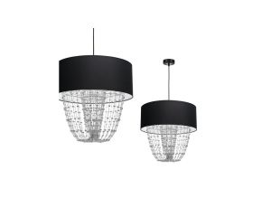 Lampa wisząca ALMERIA BLACK/CHROME 1xE27 MLP6432 Milagro