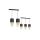Lampa wisząca ALMERIA BLACK/GOLD 3xE27 MLP64400 Milagro