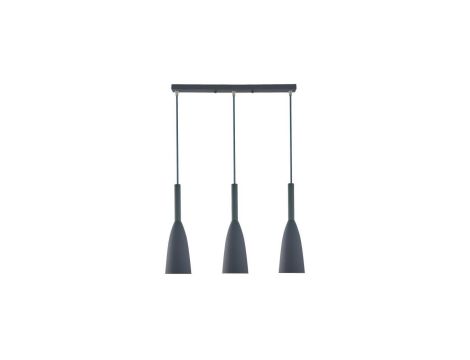 Zwisy na podłużnej podsufitce lampa wisząca szara SOLIN LP-181/3L GR Light Prestige