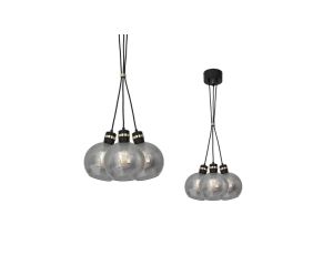 Lampa wisząca OMEGA BLACK / GOLD 3xE27 MLP6532 Milagro