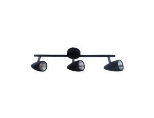 Listwa sufitowa z ruchomymi czarnymi reflektorkami CORTINO LP-2638/3W Light Prestige