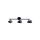 Listwa sufitowa z ruchomymi czarnymi reflektorkami CORTINO LP-2638/3W Light Prestige