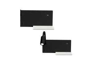 Lampa nocna z półką SHELF BLACK LED 4W+5W+2W ML6344 Milagro