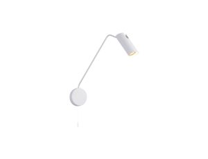 Kinkiet z wysięgnikiem i sznurkowym włącznikiem FUTURO biały na GU10 LP-17001/1WL WH Light Prestige