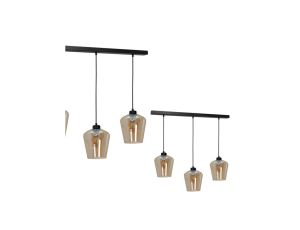 Lampa wisząca SANTIAGO AMBER 3xE27 MLP6610 Milagro