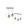 Lampa wisząca SANTIAGO AMBER 3xE27 MLP6610 Milagro