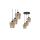 Lampa wisząca SANTIAGO AMBER 3xE27 MLP6613 Milagro