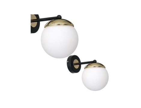 Kinkiet SPARTA BLACK / GOLD 1xE14 MLP6512 Milagro