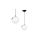 Lampa wisząca SFERA BLACK/CHROME 1xE27 60W MLP4673 Milagro