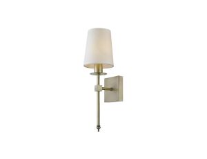 Elegancki kinkiet CASOLI z abażurem do sypialni LP-2118/1W patyna Light Prestige