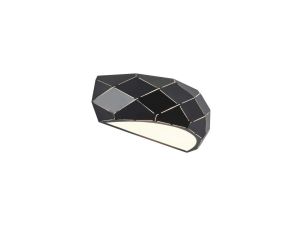 Nowoczesny kinkiet REUS w kształcie łuku czarny do holu LP-8069/1W BK Light Prestige