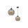 Lampa wisząca SOFIA AMBER 1xE27 MLP6578 Milagro
