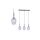 Lampa wisząca TANGO CLEAR 3xE14 ML6164 Milagro