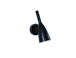 Kinkiet do salonu czarny SOLIN z włącznikiem 1xE14 LP-181/1W BK Light Prestige