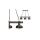 Lampa wisząca FARO BLACK / WOOD 3xE27 60W MLP6243 Milagro