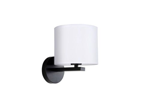 Kinkiet z białym klasycznym abażurek CECINA do sypialni na E27 LP-114/1W WH Light Prestige
