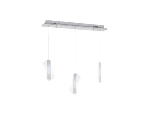 LAMPA WISZĄCA SASH 3x8W LED BIAŁA ML340 Milagro